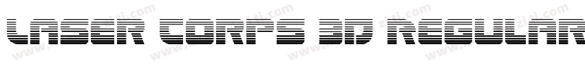 Laser Corps 3D Regular字体转换